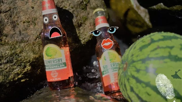 Somersby Watermelon + creative = вечно лято