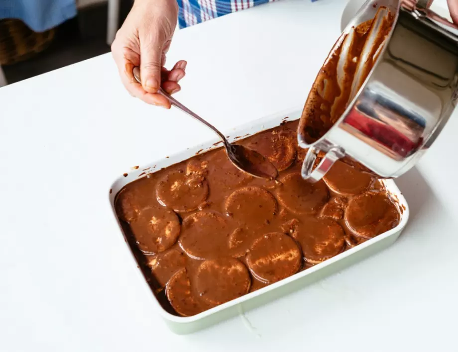 Божествено вкусната бисквитена торта, за която съседката ме попита