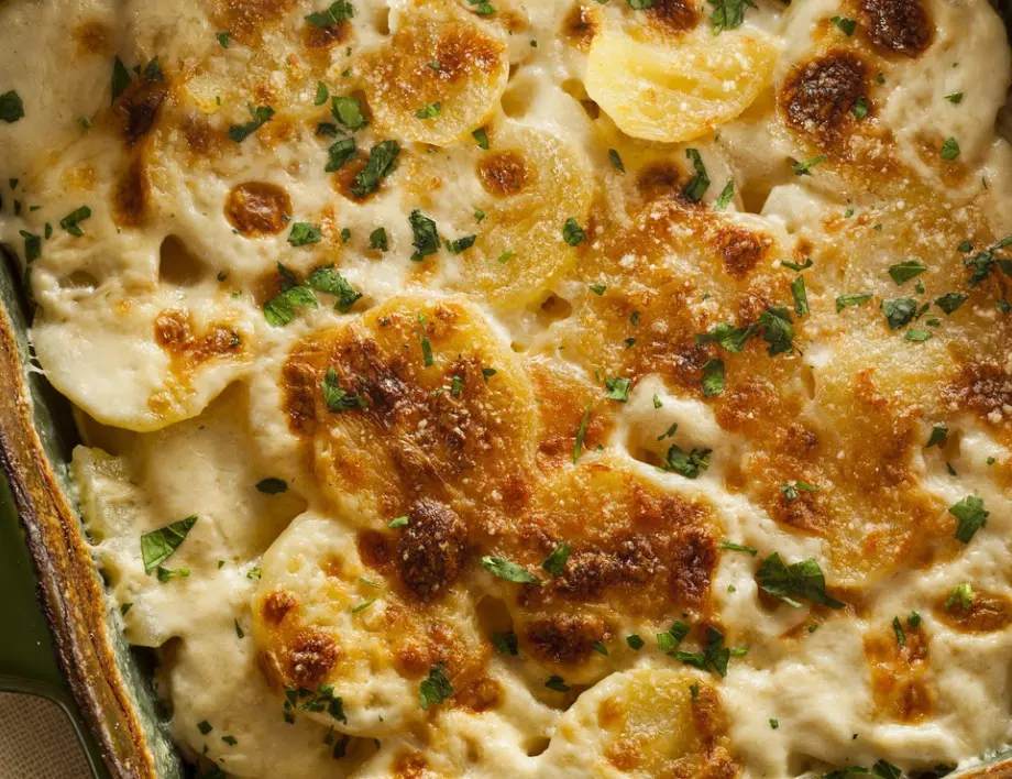 Картофи с бекон и сирене